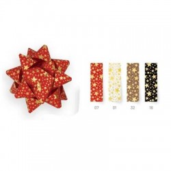 STELLE ADESIVE C/STAMPA STELLINE ORO 31360 mm15 ø6,5cm COLORI ASS.TI 50pz