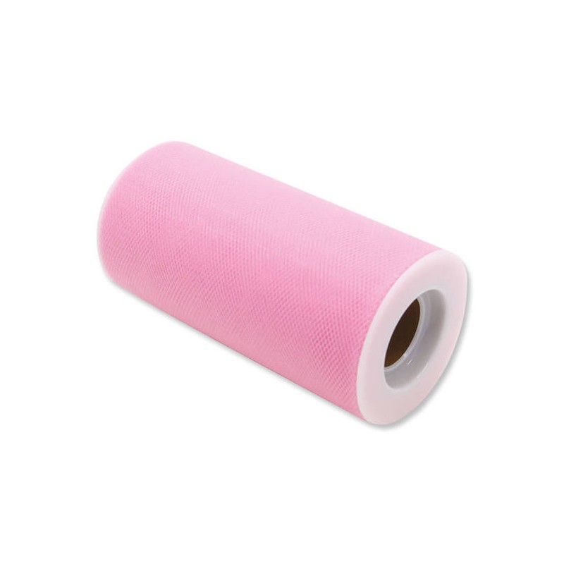 TULLE ROTOLO cm12,5x25mt ROSA CALDO BIG