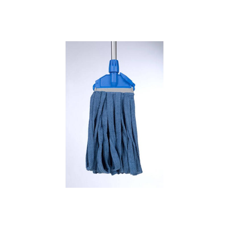 MOP INDUSTRIALE MICROFIBRA BLU 350gr PINZA ART.7081350B