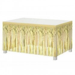 GONNA A FRANGE PER TAVOLO cm80x300 ORO