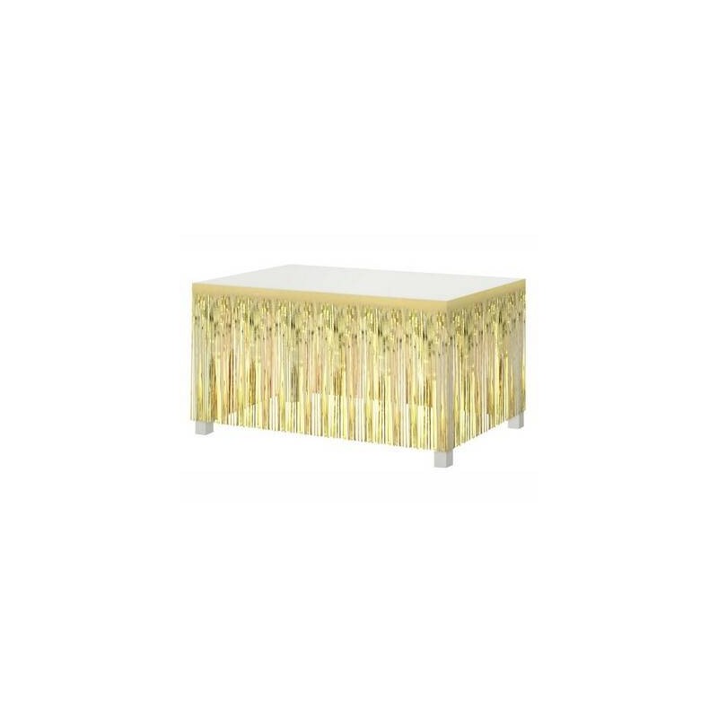 GONNA A FRANGE PER TAVOLO cm80x300 ORO