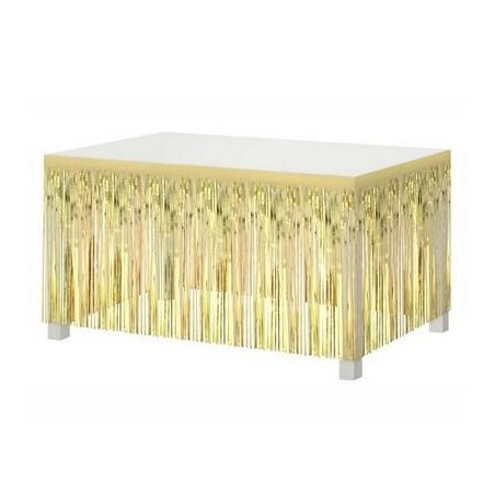 GONNA A FRANGE PER TAVOLO cm80x300 ORO