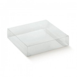 SCATOLA ASTUCCIO PVC TRASPARENTE 25x25x4cm