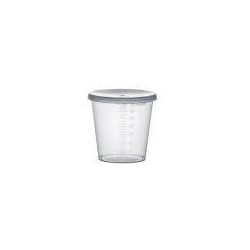 COPERCHI PP MINI VASETTI GRADUATO 20cc TRASP. 50pz