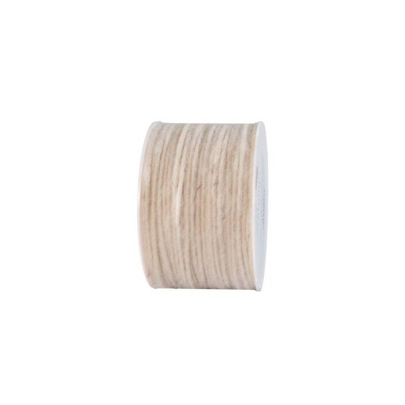 NASTRO WOLLDOCHT CORDONCINO LANA mm4x80mt NATURALE