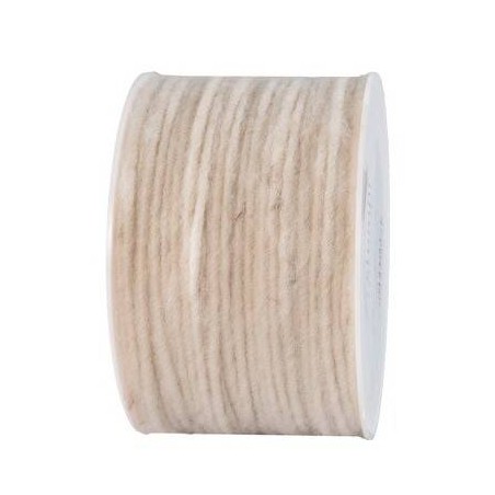 NASTRO WOLLDOCHT CORDONCINO LANA mm4x80mt NATURALE