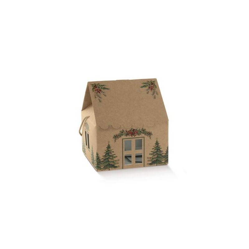 CASETTA AVANA C/CORDINI 24,5x24,5x15cm PINI VERDI