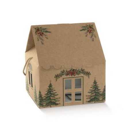 CASETTA AVANA C/CORDINI 24,5x24,5x15cm PINI VERDI