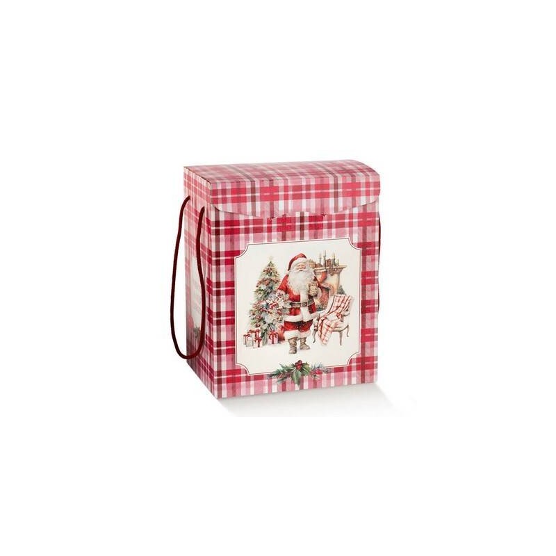 SCATOLA SEGRETO C/CORDINI 28x20x35cm SANTA'S HOME