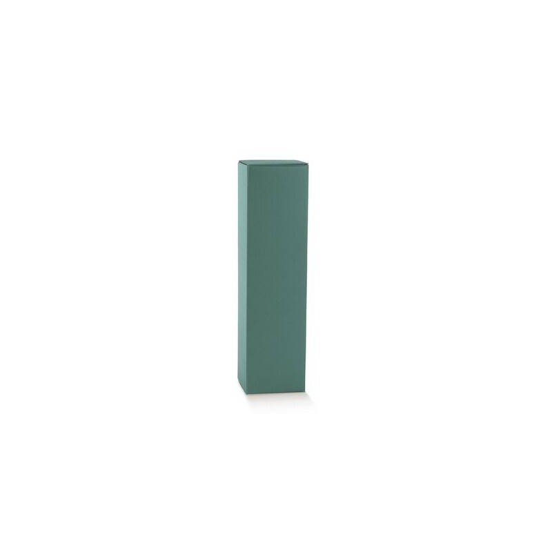 SCATOLA 1 BOTTIGLIA 9x9x34cm FIBRA VERDE