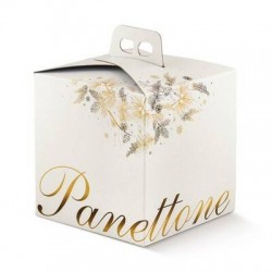 SCATOLA PANETTONE 24,5x24,5x19cm DOLCE IDEA ORO