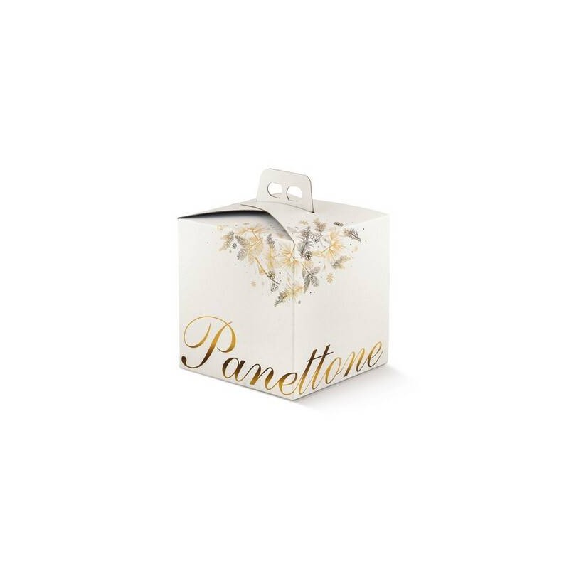 SCATOLA PANETTONE 24,5x24,5x19cm DOLCE IDEA ORO