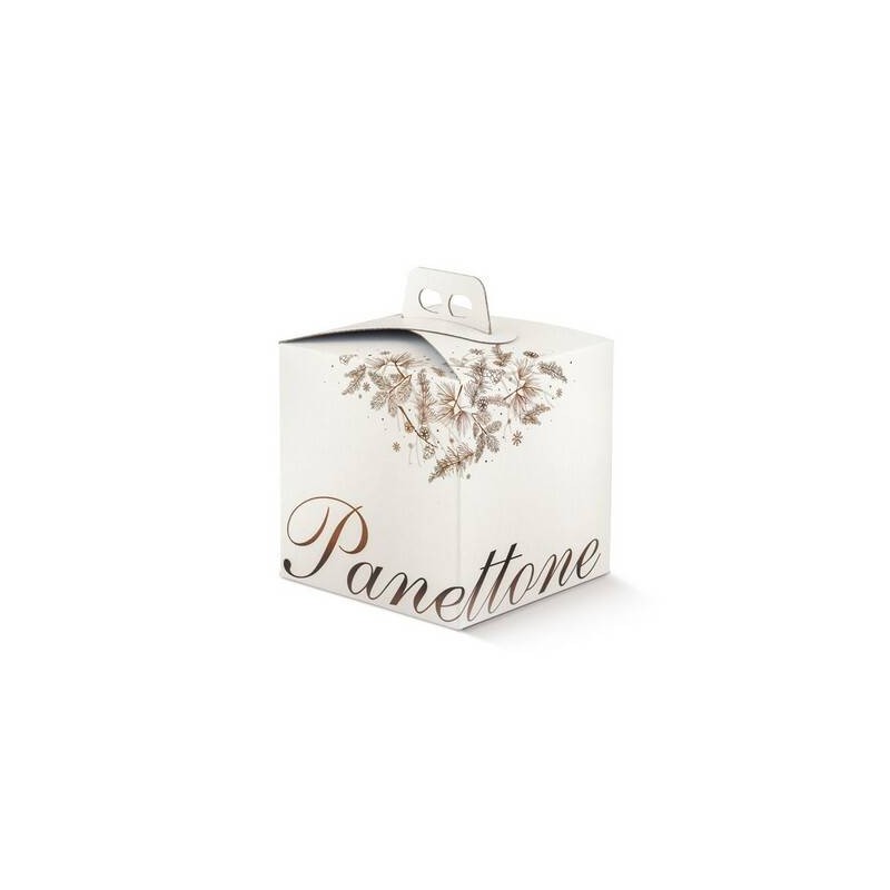 SCATOLA PANETTONE 24,5x24,5x19cm DOLCE IDEA MARRONE