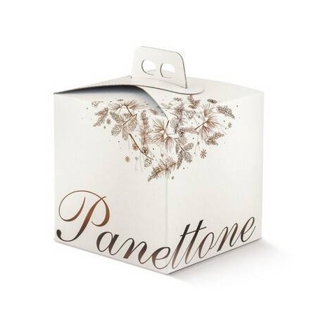 SCATOLA PANETTONE 24,5x24,5x19cm DOLCE IDEA MARRONE