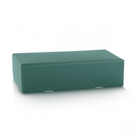 CANTINETTA 2 BOTTIGLIE 34x18,5x9cm FIBRA VERDE