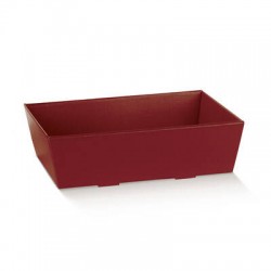 VASSOIO CONICO 23x17x8cm FIBRA BORDEAUX