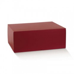 SCATOLA MARMOTTA NEW 40x40x19,5cm FIBRA BORDEAUX