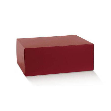 SCATOLA MARMOTTA NEW 40x40x19,5cm FIBRA BORDEAUX