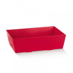 VASSOIO CONICO 29x21x9cm FIBRA ROSSO