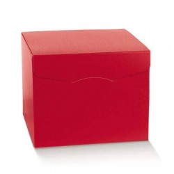 SCATOLA SEGRETO 20x20x18cm FIBRA ROSSO