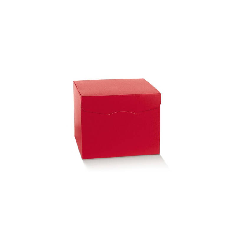 SCATOLA SEGRETO 20x20x18cm FIBRA ROSSO