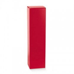 SCATOLA PORTA 1 BOTTIGLIA 9x9x34cm FIBRA ROSSO