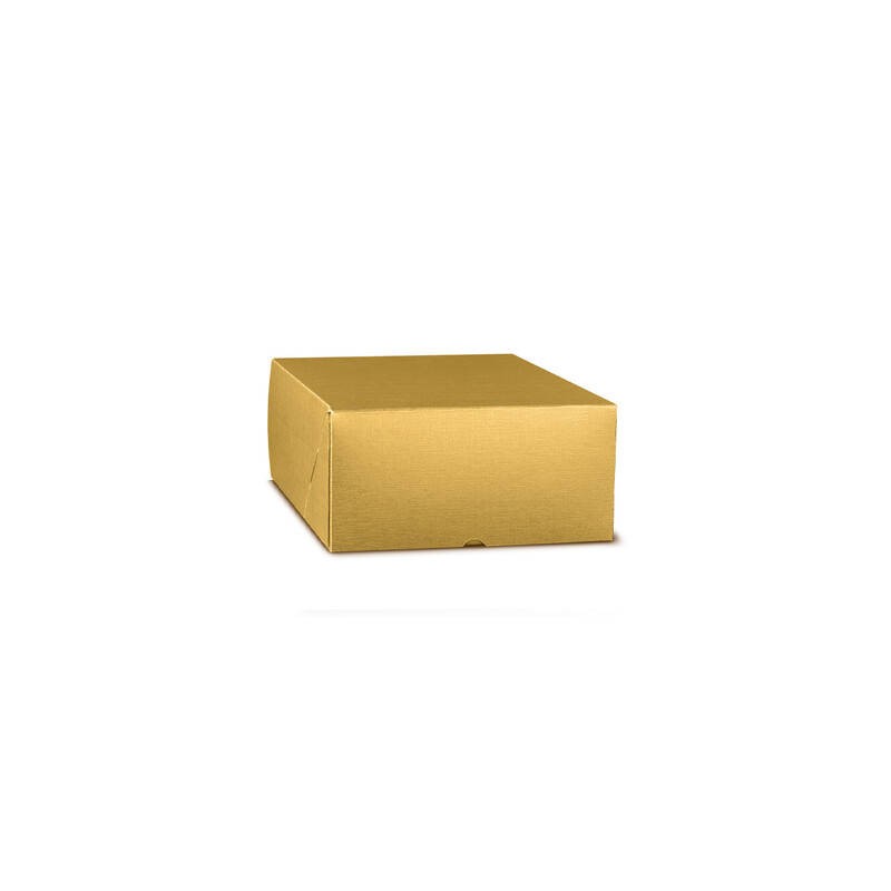 SCATOLA MARMOTTA NEW 40x40x19,5cm FIBRA ORO