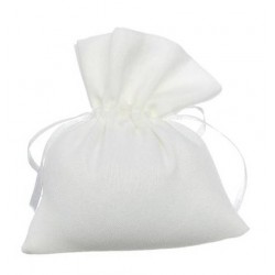 SACCHETTO COTONE BIANCO H.11cm ACZ286 12pz