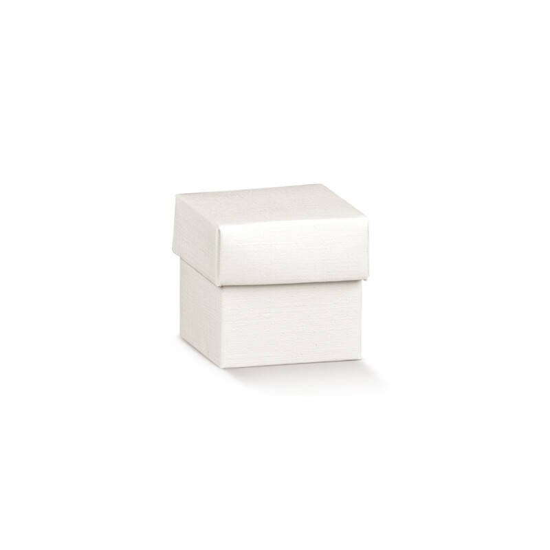 SCATOLA F/COPERCHIO 9,5x6,5x4cm FIBRA BIANCO 10pz