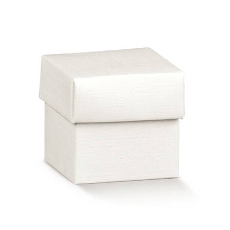 SCATOLA F/COPERCHIO 9,5x6,5x4cm FIBRA BIANCO 10pz