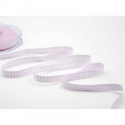 NASTRO TESSUTO DUMBO QUADRI mm10x20mt COL.20 ROSA/BIANCO