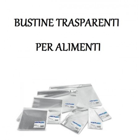 BUSTE CRYSTAL 35x50cm 10pz PER ALIMENTI