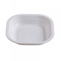 PIATTO PP 10,5gr 18x18x3,5cm BIANCO 50pz