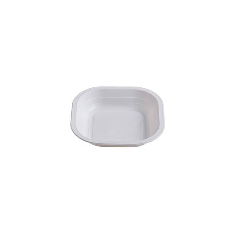 PIATTO PP 10,5gr 18x18x3,5cm BIANCO 50pz