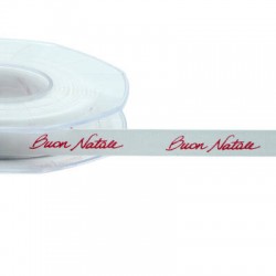 NASTRO POLICOTONE mm10x15mt STAMPA BUON NATALE ROSSO