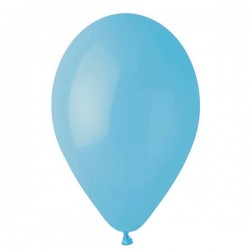 PALLONCINI LATTICE MEDIUM 10 25pz CELESTE BABY