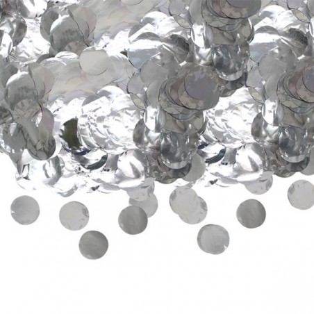 CORIANDOLI IN FOIL ø4cm 50gr ARGENTO METAL
