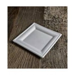 PIATTI QUADRATI POLPA 20x20cm BIO COMPOSTABILI 50pz USOBIO