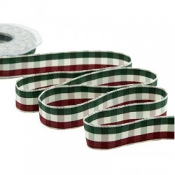 NASTRO TESSUTO SCOZZESE mm25x15mt COL.10 VERDE/ROSSO