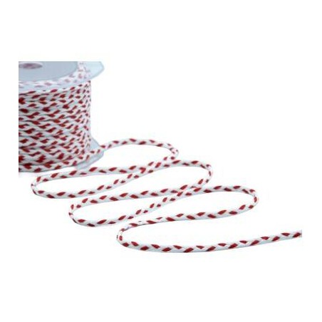 NASTRO TRECCINA  mm5x25mt COL.13/31 BIANCO/ROSSO