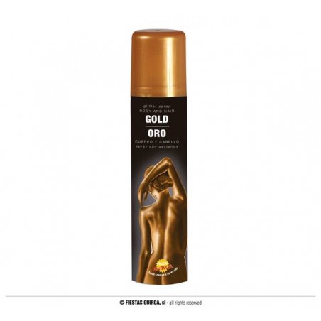 TRUCCO COLORANTE PER CORPO E CAPELLI SPRAY 75ml ORO