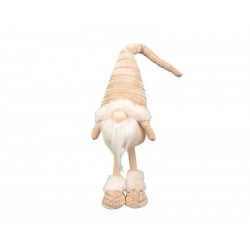 GNOMO IN TESSUTO IN PIEDI H 55cm BEIGE