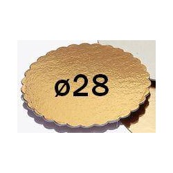 DISCO CARTONE KAPPATO ORO ø28 2 PEZZI