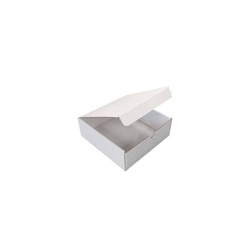SCATOLA PIEGHEVOLE AUTOMONTANTE ONDA BIANCA 18,5x18,5x7cm