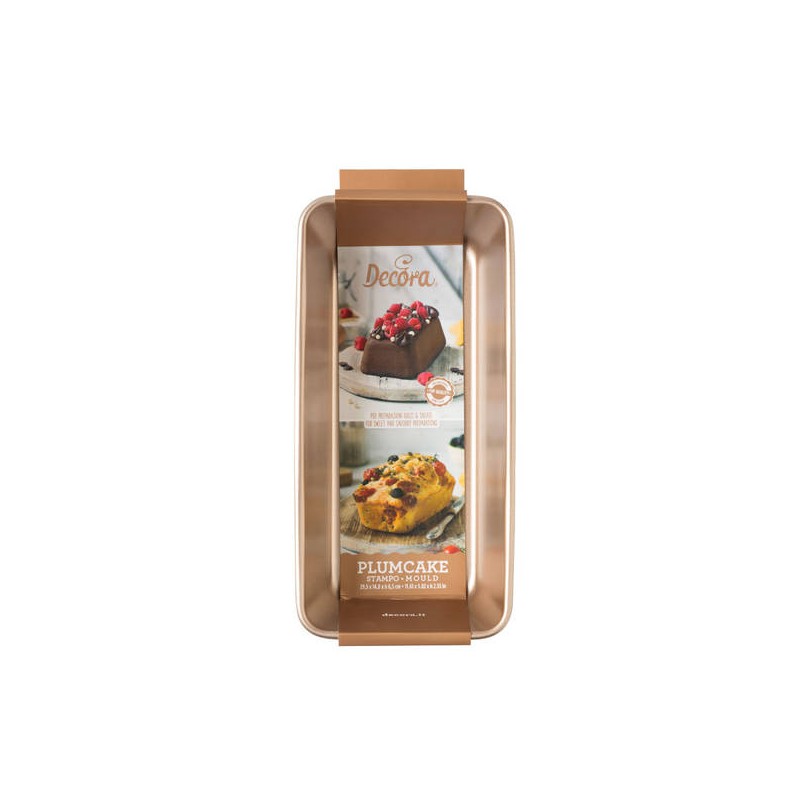 STAMPO PLUMCAKE GRANDE 29,5x14,8x6,5cm ROSEGOLD DECORA