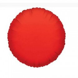 PALLONE MYLAR TONDO ROSSO 18 43cm 1pz RC