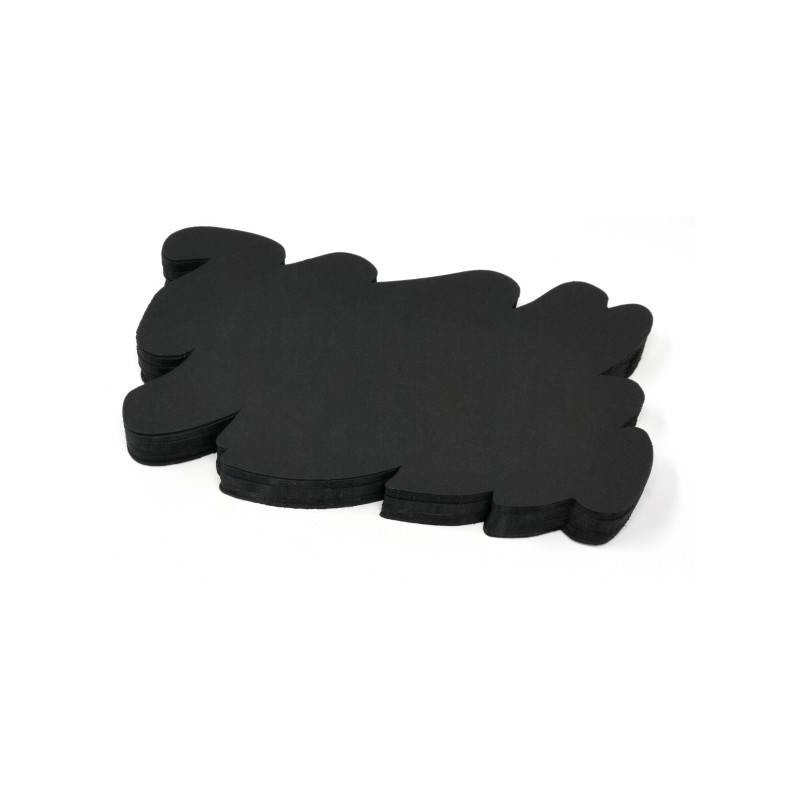 NUVOLETTA MACCHIA CARTONCINO NERO 17x9 50pz