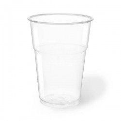 BICCHIERI PLA TRASPARENTI 400ml (TACCA 0,35) NATURIA COMPOSTABILE 50pz