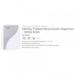 DISPENSER ASCIUGAMANI PIEGATI IDENTITY 892984A WHITE LUCART