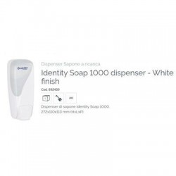 DISPENSER SAPONE LIQUIDO IDENTITY 1000ml 892439 WHITE LUCART